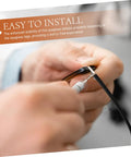 DIY Replacement Glasses Arms Temples Kit For Easy Installation And Quick Frame Repairs being installed on eyeglasses