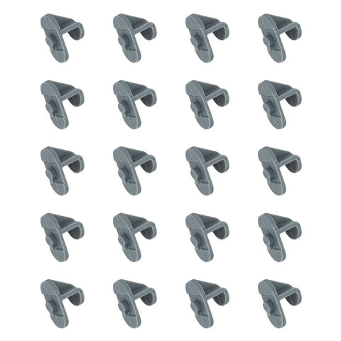 20 Pcs Industrial Freezer Shelf Clips Reinforced for Commercial Refrigerators and Walk-In Freezers in a grid pattern