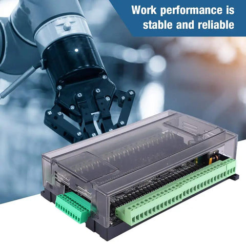 Industrial PLC Controller For 24V DC Power, 24 Input 24 Output, Analog 6AD Module, High Speed Counting, RS485 Interface