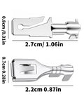 Get This Awesome 50 Pc Electrical Terminals Kit With Male Female Spade Connectors Made Of Durable Tin Plated Brass For Quick Car Fixes And Home Wiring That Lasts All Day Long Without Any Fading Or Breaking Down, 0.8cm terminals