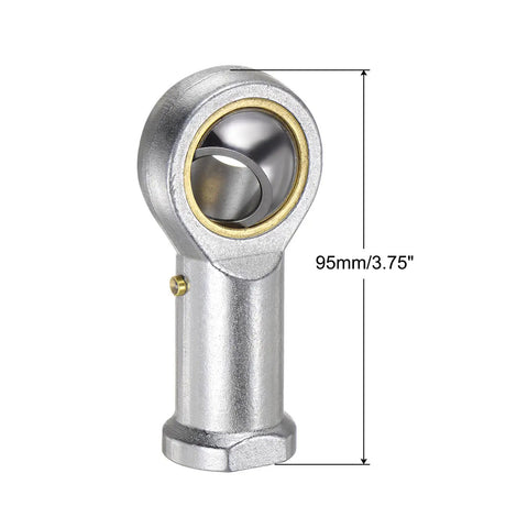 Beefy Female Rod End Bearing With Three Quarter Inch Bore And Three Quarter Inch Right Hand Thread Self Lubricating Joint Rod Ends Includes Jam Nut For Tough Durable Mechanical Linkages, 95mm