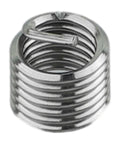 Beefy Heavy Duty Self-Tapping Threaded Inserts Kit 300 Pcs M6 X 1.0 Stainless Steel Wire Inserts For Aluminum Plastic And Metal Repair DIY Home Auto And Industrial Projects close-up
