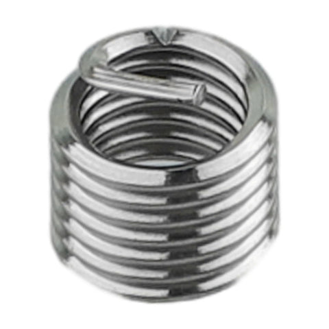 Beefy Heavy Duty Self-Tapping Threaded Inserts Kit 300 Pcs M6 X 1.0 Stainless Steel Wire Inserts For Aluminum Plastic And Metal Repair DIY Home Auto And Industrial Projects close-up