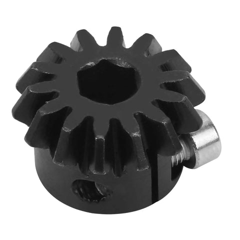 Pro-Grade 8mm Bevel Pinion Gear 14 Teeth With Cast Steel Clamp Bore Sprocket for Industrial Automation, close-up view