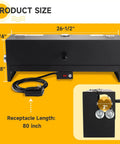 Racewill 1/2 To 2 Inch Pvc Conduit Bending Heater With Digital Temp Display, 26.5" long, 1700W, for precise pipe bending.