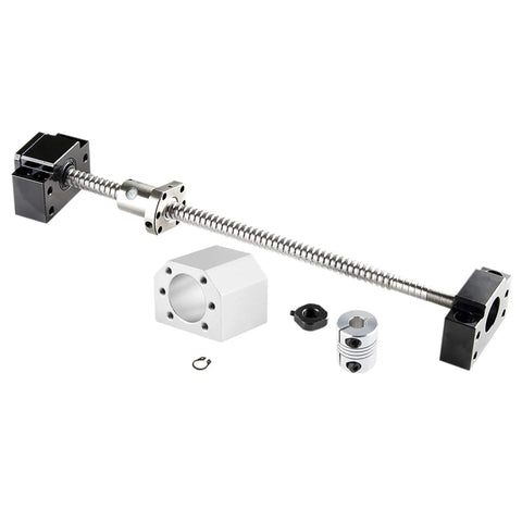 SFU1605 900mm Anti-Backlash Ballscrew Kit With BK12 BF12 Nut Housing DSG16H And RM1605 Coupler components display