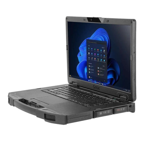 Drop Tested Rugged Laptop Featuring Intel Core Ultra 5 15.6 Inch Fhd 32Gb Ram 1Tb Ssd Ip53 Sealed Shell with open display and keyboard