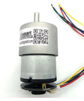 Premium Industrial Encoder Gear Motor Dc 12 Volt with wiring for precise control in electric builds.