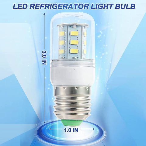 Bright LED Refrigerator Light Bulb Replacement For Frigidaire Kenmore 5304511738 PS12364857 AP6278388 4584444 110V 240V