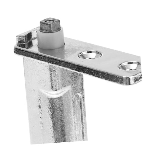 Close-up of zinc alloy automatic fridge door closer hinge with precise positioning for fridge and freezer doors.