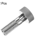 Heavy Duty Spring Plunger Pins In A Two Piece Kit With Knurled Grips And M10x1.5 Threads showcasing a stainless steel pin with knurled grip.