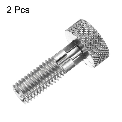 Heavy Duty Spring Plunger Pins In A Two Piece Kit With Knurled Grips And M10x1.5 Threads showcasing a stainless steel pin with knurled grip.
