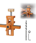 Pro Grade Aluminum Cabinet Door Alignment Jig For Frameless And Face Frame Install with adjustable clamp and drill bit
