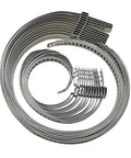 Beefy Stainless Steel Universal CV Boot Clamp Kit With Adjustable Diameter For Axle CV Joint Bands Drive Shaft Crimp Clamps 24 Pieces