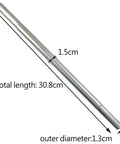 Stainless Steel Golf Club Extensions 0.600 Inch Butt Diameter 3 Piece Set Rust Proof Electroplated Shaft Extensions For Steel Golf Shafts