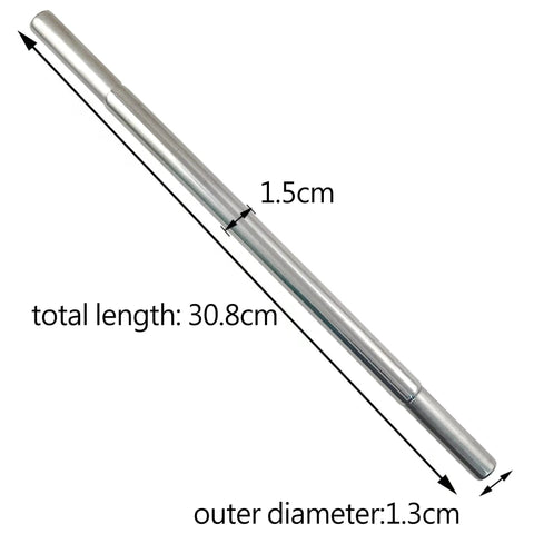 Stainless Steel Golf Club Extensions 0.600 Inch Butt Diameter 3 Piece Set Rust Proof Electroplated Shaft Extensions For Steel Golf Shafts