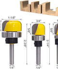 Badass 3 Pc Dish Carving Router Bits Set Half Inch Three Quarter Inch Plus One Eighths Carbide Tipped Wood Cutting Tools For Cnc Mill And Table Mount Router Bowl Trimming Smooth As Butter, featuring three router bits and wooden templates.