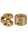 Two Pack 16mm Oldham Couplers Perfect For Vzbot Blv 3D Printers T8 Z Axis And Hot Bed Screws Super Durable Lead Screw Connectors You Gotta Have Today, brass couplers