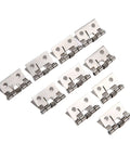 Concealed Door Hinges Set 10 Pcs Stainless Steel Butt Hinge For Cabinets And Furniture Easy Install High Load Bearing Wear Resistant Hidden Hinge