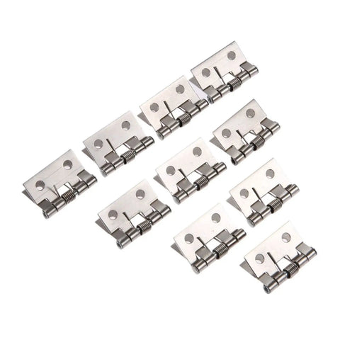 Concealed Door Hinges Set 10 Pcs Stainless Steel Butt Hinge For Cabinets And Furniture Easy Install High Load Bearing Wear Resistant Hidden Hinge