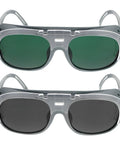 Top Shelf Welding Safety Goggles With Heavy Duty ABS Construction And Double Layer Lenses. Two pack with shaded lenses for welding protection.