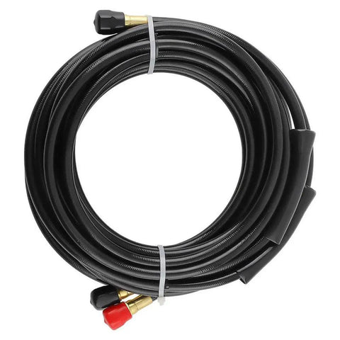 Heavy Duty Hydraulic Steering Hose Set 2 Pack 20 Feet Each Direct Replacement For Marine Steering Systems with stainless fittings