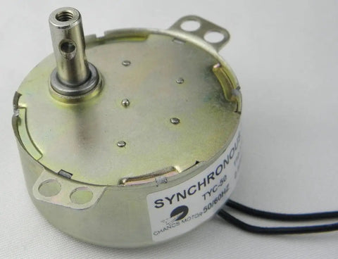 Tiny 110V Synchronous Gear Motor For Cup Turners, Two To Three RPM, Four Watts, compact design, top view