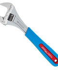 Heavy Duty Adjustable Wrench 12 Inch Chrome With Cushioned Grip Beefy Jaw Capacity For Large Nuts And Bolts Slim Jaws