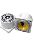 Mini Harmonic Drive Stepper Motor Kit High-Precision Robot Manipulator Arm Joint components showing metallic housing and inner mechanics.