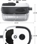 Heavy Duty Handheld Steam Cleaner With 2500W Pressurized High Temp Power To Blast Away Baked On Grease And Tough Built Up Crud Across Kitchen Tile And Car Surfaces Quick size dimensions 19cm x 15cm x 13cm.