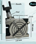 3 Inch Mini Rotary Table For Milling And Indexing Horizontal And Vertical Setup With 4 Slot Base Precision ART Series