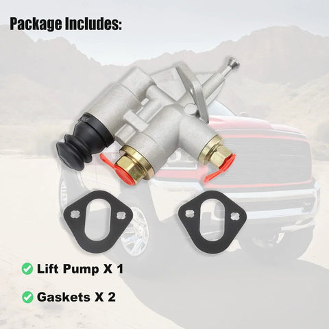 Fuel Lift Pump Transfer Injection Pump For 1994 To 1998 Ram 2500 3500 Pickup With Cummins 5.9L 6BT Diesel Engine Replacement 3936316 with gaskets