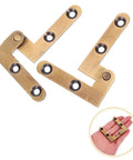 Heavy Duty Brass Hidden Door Pivot Hinges For Wood Doors Smooth Vertical Rotation Noise Reduction Invisible Hardware in hand