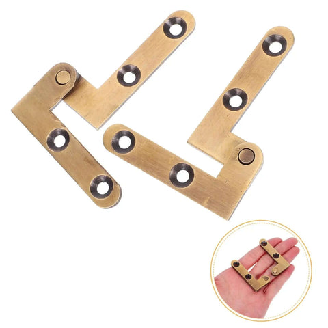 Heavy Duty Brass Hidden Door Pivot Hinges For Wood Doors Smooth Vertical Rotation Noise Reduction Invisible Hardware in hand