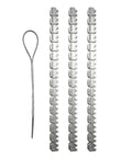 48 Inch Long Stainless Steel Conveyor Belt Fasteners Clips With 27.5 Inch Hinge Pin For Industrial Belt Lacing Built Tough Fits 3-5mm Belt