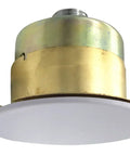 Reliable Concealed Pendent Fire Sprinkler Head Half Inch Npt Rated One Fifty Five F with white cover for instant installation.