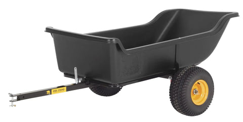 Heavy-Duty ATV UTV Utility Trailer With 1500 Lb Capacity, 22 Cu Ft Poly Tub, Built For Ice Fishing, Firewood And Off-Road Hauling