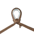 Outdoor Hammock Chair Swing for Reading and Chilling, Indoor or Patio Hanging Seat, Caribbean XL Mocha loop with rope detail.