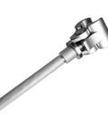 Adjustable Door Hinge Fixer for Entry and Bedroom Doors Drill Free No Damage Gap Fix Tool in silver, side view