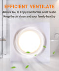 Ultra Quiet Bathroom Exhaust Fan With LED Light 110 CFM Ceiling Mount Ventilation Fan 1.0 Sones in bathroom setting