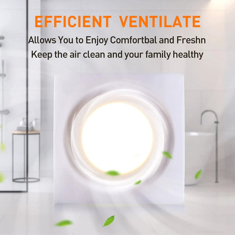 Ultra Quiet Bathroom Exhaust Fan With LED Light 110 CFM Ceiling Mount Ventilation Fan 1.0 Sones in bathroom setting