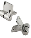 Pair Of Stainless Steel 316 Marine Grade Heavy Duty Left And Right Lift Off Take Apart Hinges With Screws Three Point Five By One Point Five Inches Zero Point Two Inch Thick Durable Cast Hinges For Marine Cabinets Boats And Outdoor Use