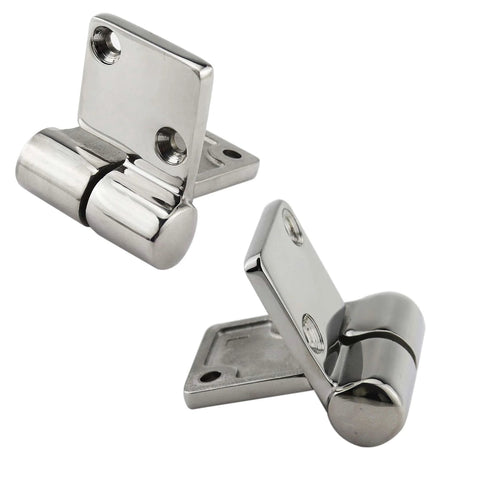 Pair Of Stainless Steel 316 Marine Grade Heavy Duty Left And Right Lift Off Take Apart Hinges With Screws Three Point Five By One Point Five Inches Zero Point Two Inch Thick Durable Cast Hinges For Marine Cabinets Boats And Outdoor Use