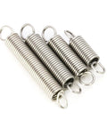 Top Tier 10 Pc Super Dual Hook Extension Springs Made For Heavy Duty Use Wire Size.6mm By 8mm Outer Diameter showcased in multiple sizes.