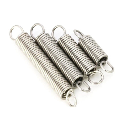 Top Tier 10 Pc Super Dual Hook Extension Springs Made For Heavy Duty Use Wire Size.6mm By 8mm Outer Diameter showcased in multiple sizes.
