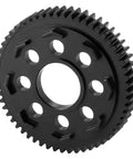 Close-up of 57T Spur Gear 32P Upgrade For Arrma Granite 3S, carbon steel gear showing precision design for 1/10 RC cars