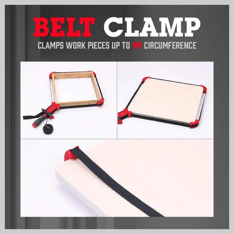 13 Ft Belt Band Clamp For Woodworking Quick Release Frame Clamp with 90 Degree Corner Pieces, 4m Circumference View