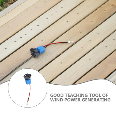 Hands On Water Power Generator Kit For DIY Hydro Electricity Demonstration Mini Hydroelectric Turbine Model Quiet Plastic Generator Science Teaching Tool For Classrooms And Makers on wooden surface.
