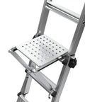 375 Pound Rated Ladder Work Platform Accessory, heavy duty wide secure surface for ladders, hands free workspace