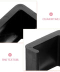 Close-up of edges on 4 pack sofa connector clips for sectionals and rattan chairs, easy to use plastic furniture fasteners with simple shape